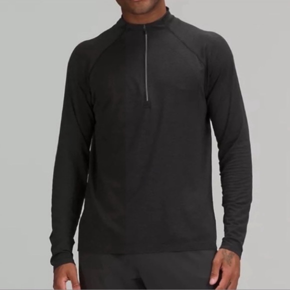 Lululemon Metal Vent Tech Half Zip - Black / Grey (Large) - Picture 6 of 9